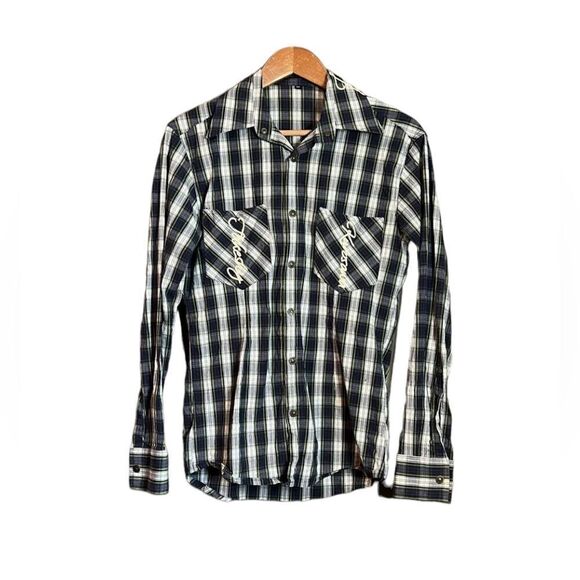 Takesky Kurosawa plaid snap button up shirt - Picture 1 of 14